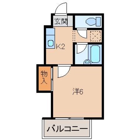 フラット貴志Ⅲの物件間取画像